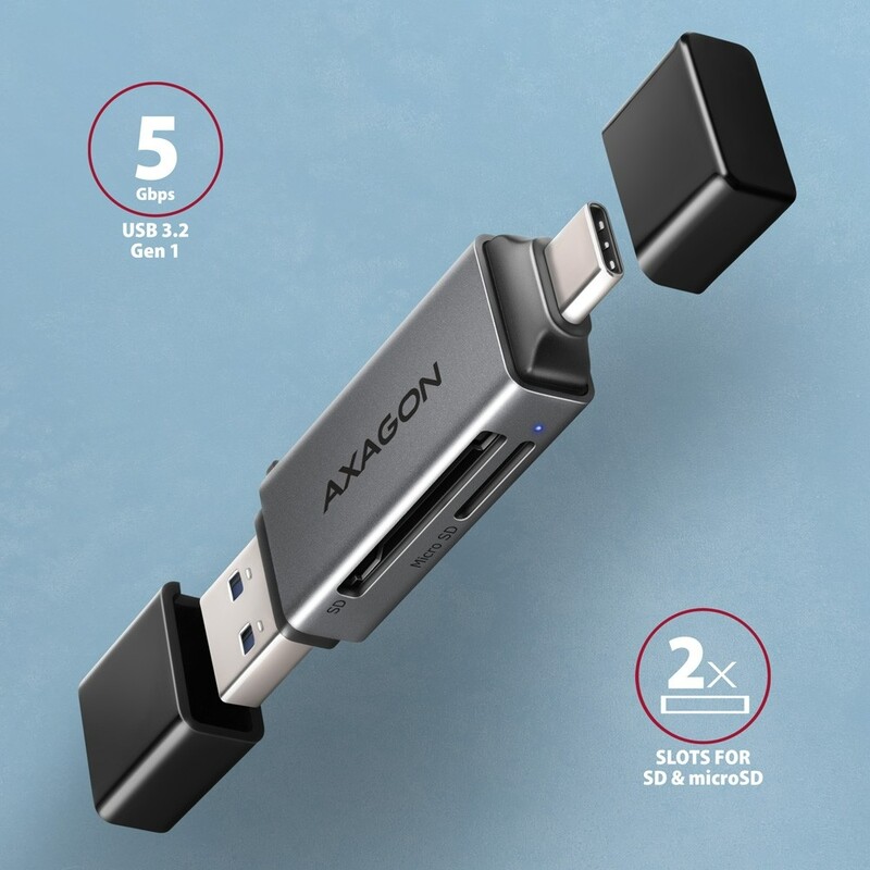 Картрідер Axagon CRE-DAC Gray