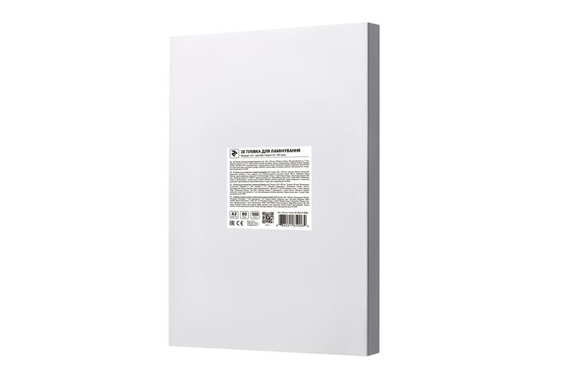 Пленка для ламинирования 2E (2E-FILM-A3-080M), A3, матовая, 80мк, 100 шт