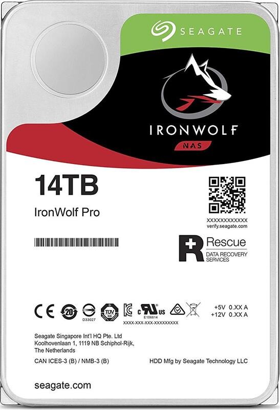 Накопитель HDD SATA 14.0TB Seagate IronWolf Pro NAS 7200rpm 256MB (ST14000NE0008)
