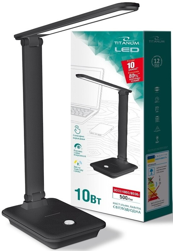 Настольная лампа Titanum 10W Black (TLTF-009B)