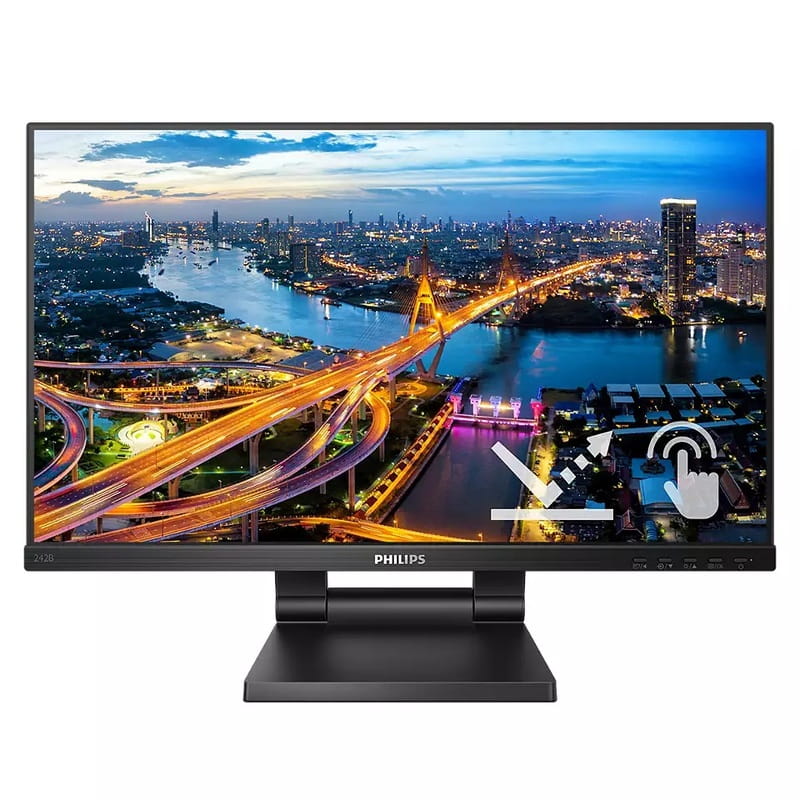 Монітор Philips 21.5" 222B1TC/00 IPS Black SmoothTouch