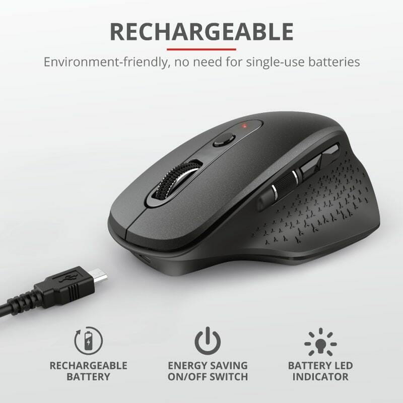 Миша бездротова Trust Ozaa Rechargeable WL Black (23812)