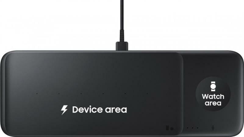 Беспроводное зарядное устройство Samsung Wireless Charger Trio charger Black (EP-P6300TBRGRU)