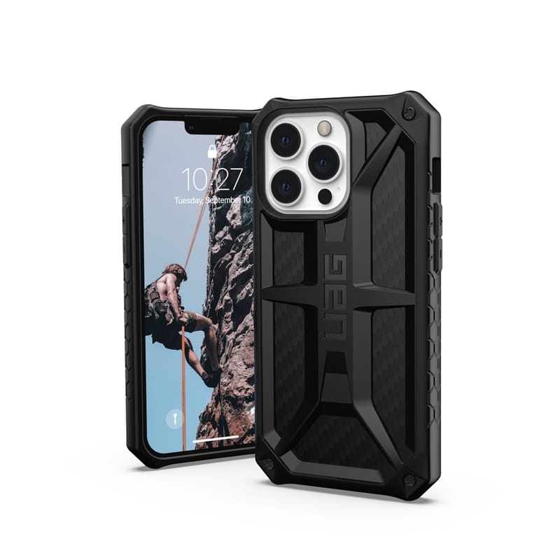 Чохол-накладка Urban Armor Gear Monarch для Apple iPhone 13 Pro Carbon Fiber (113151114242)