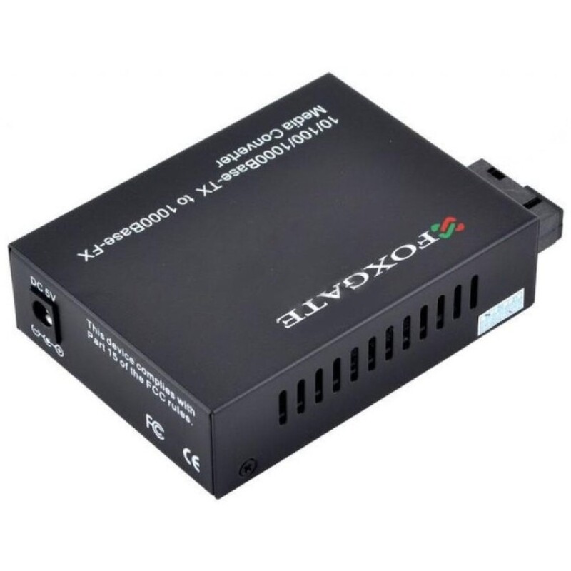 Медиаконвертер FoxGate EC-Q-1G-1SM-1310nm-20-LFP