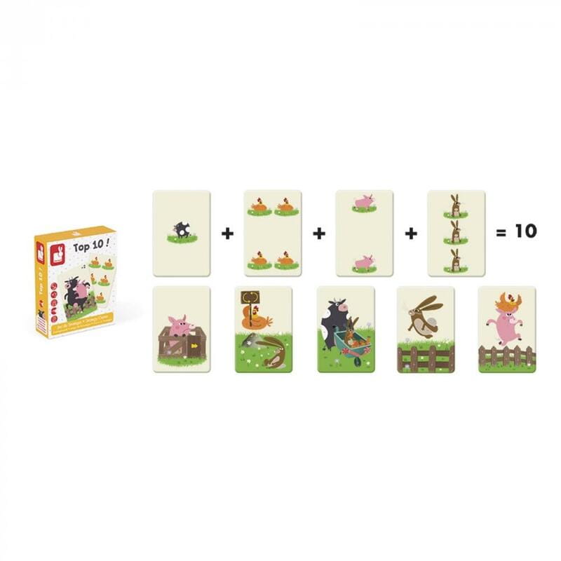 Настольная игра мемо Janod Топ 10 (J02760)