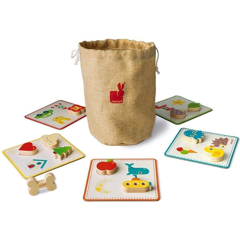 Настольная игра Janod Лото. Изучаем формы (J05318)
