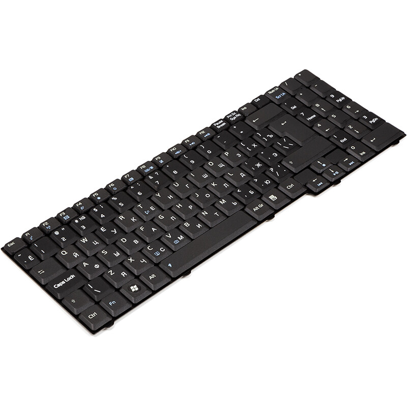 Клавіатура PowerPlant для ноутбука Asus M50, M50S чорна, чорний фрейм (KB315215)
