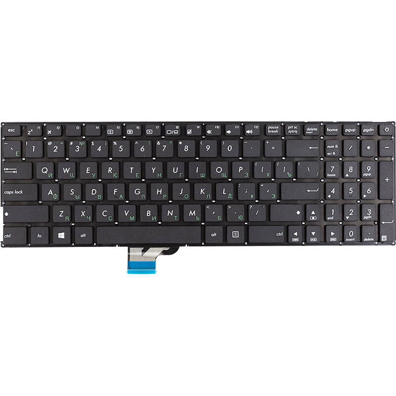 Клавіатура PowerPlant для ноутбука Asus Zenbook UX510 чорна, без фрейму (KB315307)