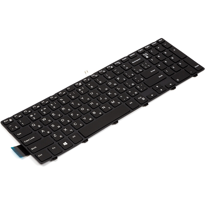 Клавиатура PowerPlant для ноутбука Dell Inspiron 15 3000 черная, черный фрейм, подсветка (KB315147)