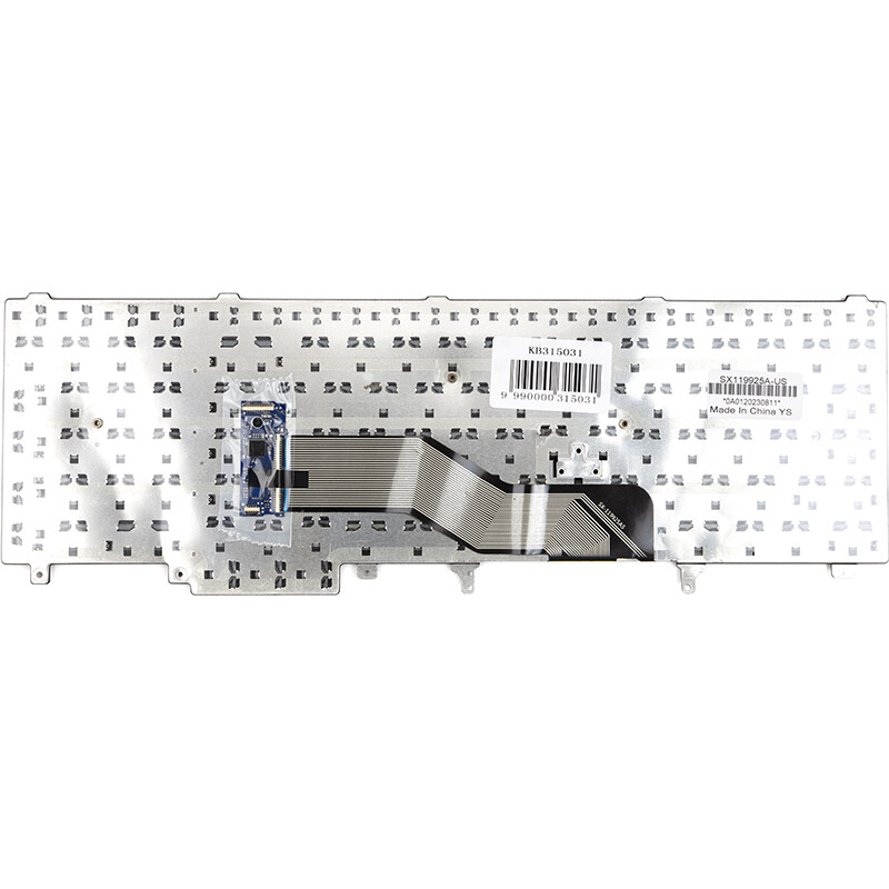 Клавиатура PowerPlant для ноутбука Dell E6520, E5520 черная, черный фрейм (KB315031)