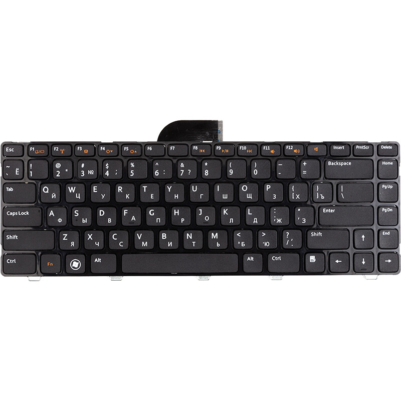 Клавиатура PowerPlant для ноутбука Dell Inspiron 14-3421 черная, черный фрейм (KB315284)