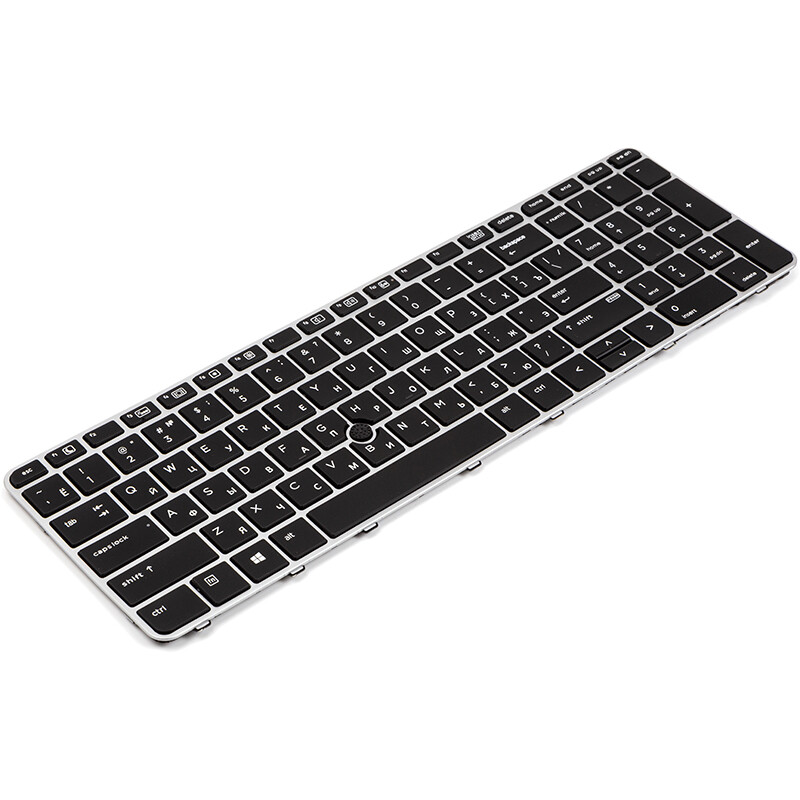 Клавіатура PowerPlant для ноутбука HP Zbook 15U G3 чорна, сірий фрейм, підсвічування (KB314973)