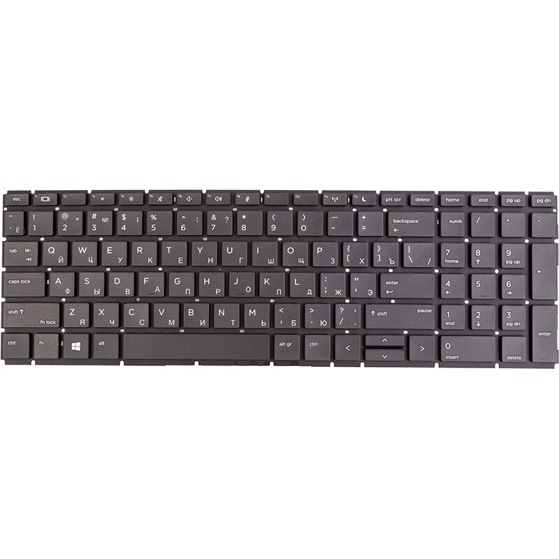 Клавиатура PowerPlant для ноутбука HP ProBook 450 G6 черная, без фрейма (KB314539)