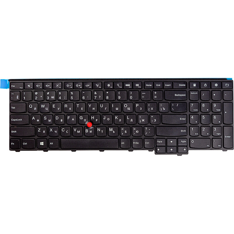 Клавиатура PowerPlant для ноутбука Lenovo ThinkPad T540, W540, KM-105U черная, черный фрейм (KB310752)