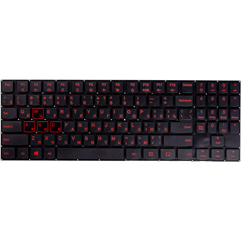 Клавиатура PowerPlant для ноутбука Lenovo Legion Y520, R720 черная (KB310765)