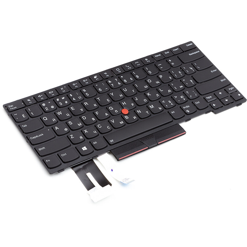 Клавиатура PowerPlant для ноутбука Lenovo Thinkpad E480, L480 черная, черный фрейм (KB312795)