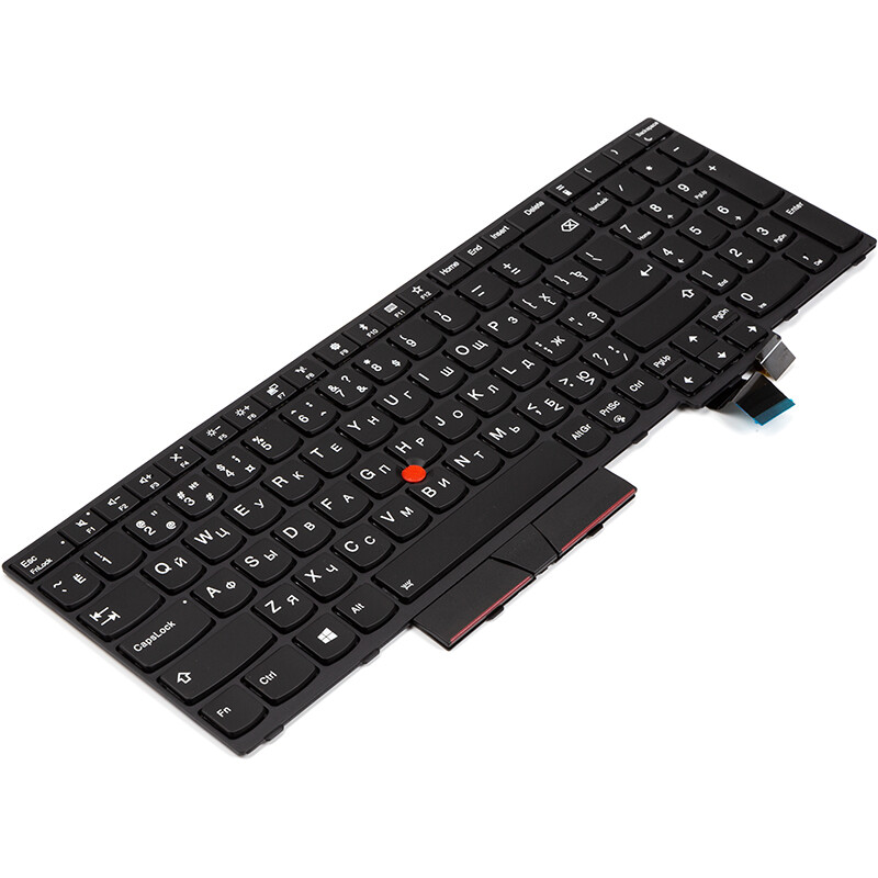 Клавиатура PowerPlant для ноутбука Lenovo Thinkpad T570 черная, черный фрейм, подсветка (KB315154)