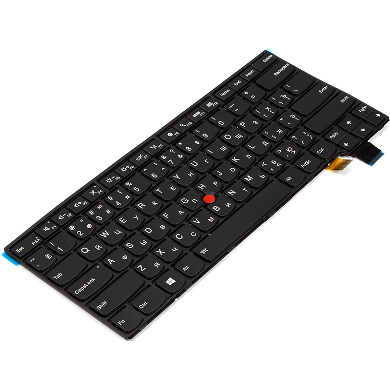 Клавиатура PowerPlant для ноутбука Lenovo Thinkpad T460S черная, черный фрейм, подсветка (KB315079)