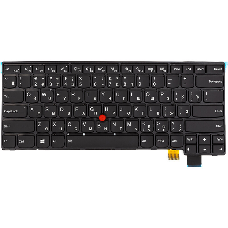 Клавиатура PowerPlant для ноутбука Lenovo Thinkpad T460S черная, черный фрейм, подсветка (KB315079)