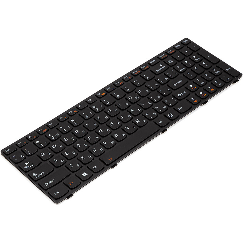Клавиатура PowerPlant для ноутбука Lenovo Y580 черная, черный фрейм, подсветка (KB315086)