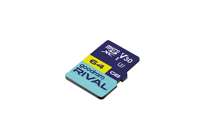 Карта пам`яті MicroSDXC 64GB UHS-I/U3 Class 10 Goodram RIVAL M3AA R100/W70MB/s + SD-adapter (GGSM3AA-0640R12)