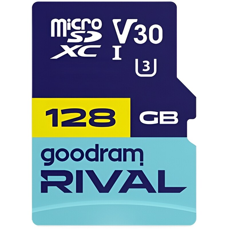 Карта пам`яті MicroSDXC 128GB UHS-I/U3 Class 10 Goodram RIVAL M3AA R100/W70MB/s + SD-adapter (GGSM3AA-1280R12)