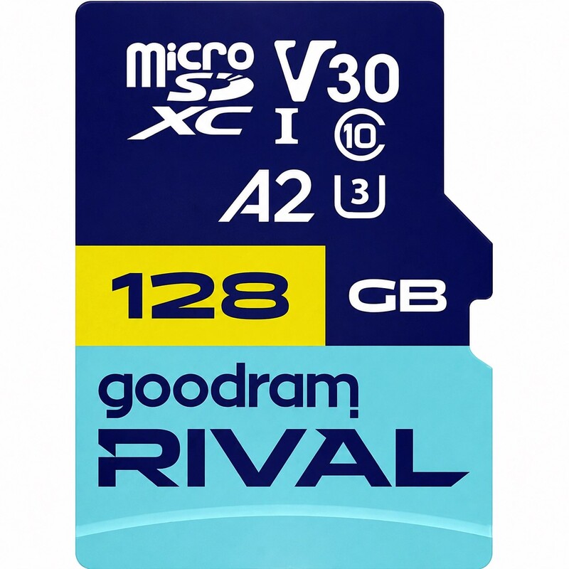 Карта пам`яті MicroSDXC 128GB UHS-I/U3 Class 10 Goodram RIVAL M2AA R170/W120MB/s + SD-adapter (GGSM2AA-1280R12)