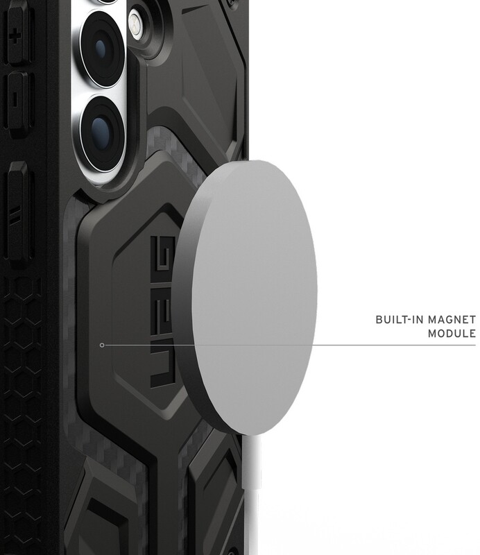Чохол-накладка Urban Armor Gear Monarch Pro With Magnet для Samsung Galaxy S26 Carbon Fiber (214515114242)
