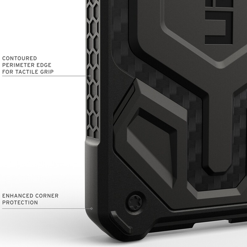 Чохол-накладка Urban Armor Gear Monarch Pro With Magnet для Samsung Galaxy S26 Carbon Fiber (214515114242)