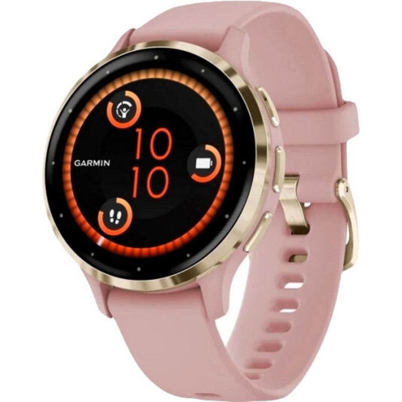 Смарт-часы Garmin Venu 3s Soft Gold Stainless Steel Bezel with Dust Rose Case and Silicone Band (010-02785-03)