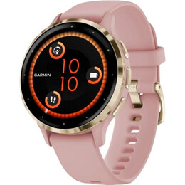 Смарт-часы Garmin Venu 3s Soft Gold Stainless Steel Bezel with Dust Rose Case and Silicone Band (010-02785-03)