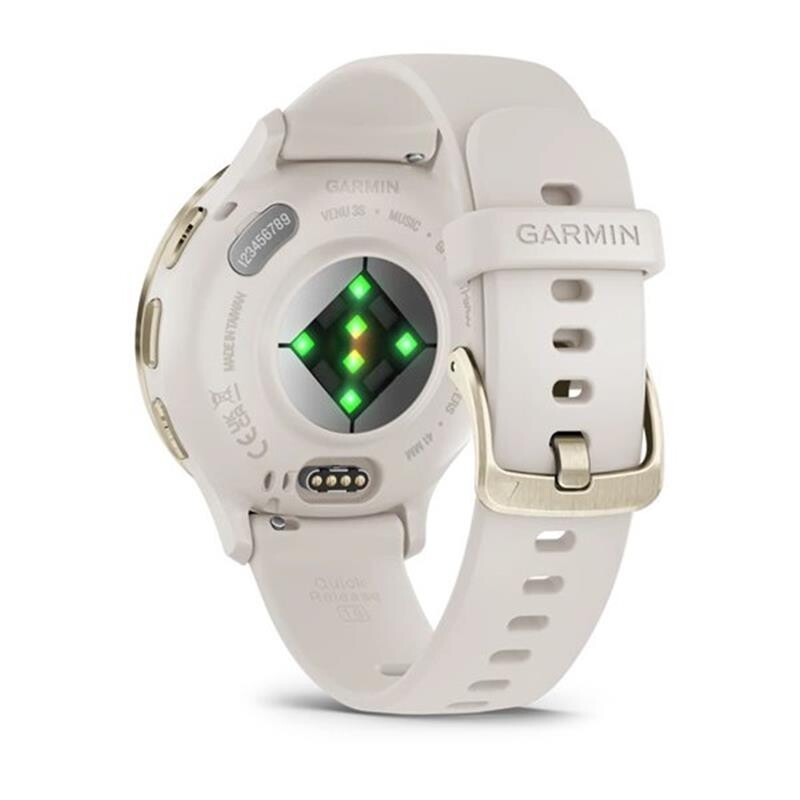 Смарт-часы Garmin Venu 3s Soft Gold Stainless Steel Bezel with Ivory Case and Silicone Band (010-02785-04)
