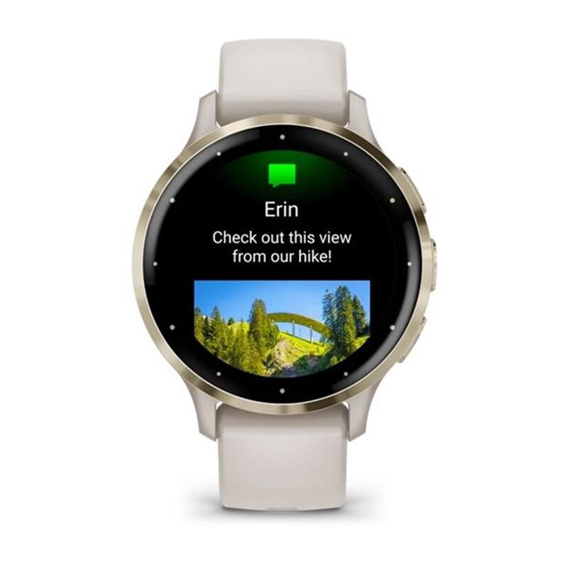 Смарт-часы Garmin Venu 3s Soft Gold Stainless Steel Bezel with Ivory Case and Silicone Band (010-02785-04)