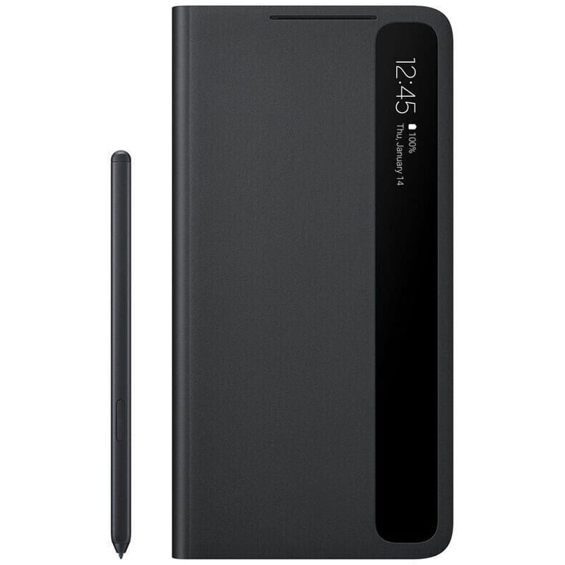 Чeхол-книжка Samsung Smart Clear View Cover with S Pen для Samsung Galaxy S21 Ultra SM-G998 Black (EF-ZG99PCBEGRU)