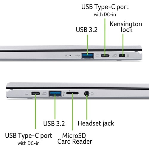 Ноутбук Acer Chromebook 314 CB314-4H (NX.KQDEU.004) Silver