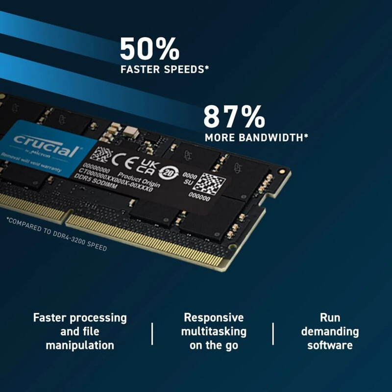 Модуль памяти SO-DIMM 48GB/5600 DDR5 Crucial (CT48G56C46S5)