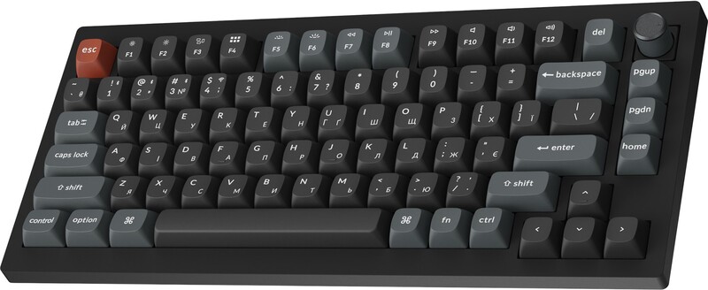 Клавіатура бездротова Keychron V1 Ultra Keychron Red Switch Black RGB (V1U-D1-UA)