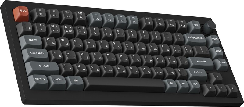 Клавіатура бездротова Keychron V1 Ultra Keychron Red Switch Black RGB (V1U-D1-UA)
