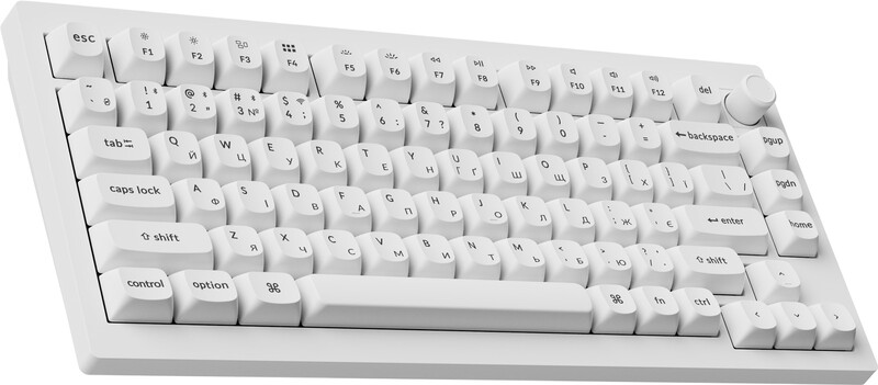 Клавіатура бездротова Keychron V1 Ultra Keychron Red Switch White RGB (V1U-F1-UA)