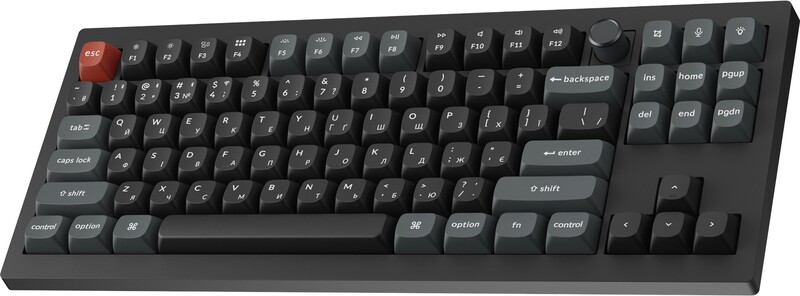 Клавіатура бездротова Keychron V3 Ultra Keychron Red Switch Black RGB (V3U-D1-UA)