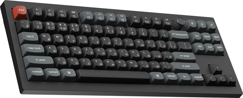 Клавіатура бездротова Keychron V3 Ultra Keychron Red Switch Black RGB (V3U-D1-UA)