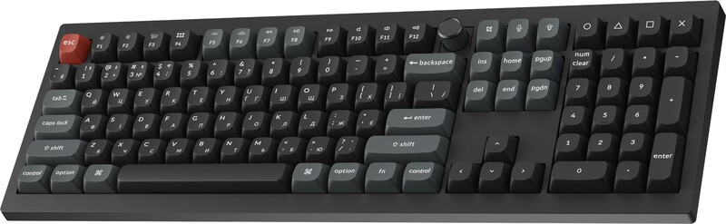 Клавіатура бездротова Keychron V6 Ultra Keychron Red Switch Black RGB (V6U-D1-UA)