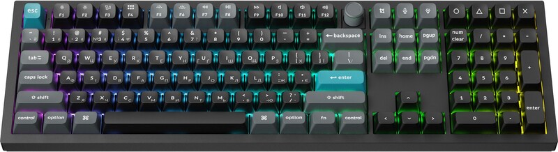 Клавіатура бездротова Keychron Q6 Ultra Keychron Red Switch Black RGB (Q6U-M1-UA)