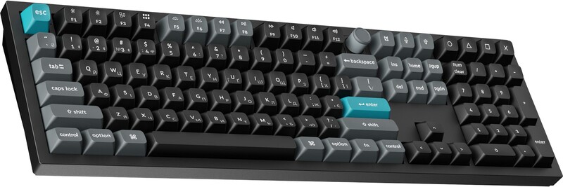 Клавіатура бездротова Keychron Q6 Ultra Keychron Red Switch Black RGB (Q6U-M1-UA)