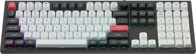 Клавіатура бездротова Keychron Q6 HE Magnetic Switch Black RGB (Q6H-M1-UA)