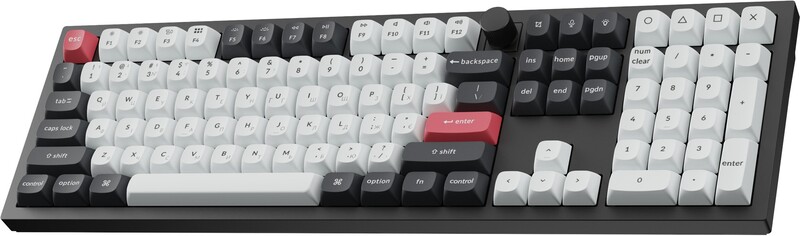 Клавіатура бездротова Keychron Q6 HE Magnetic Switch Black RGB (Q6H-M1-UA)