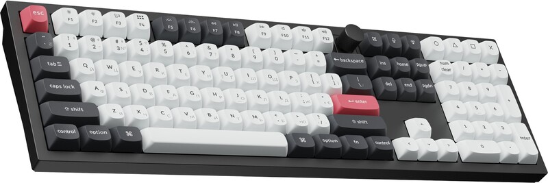 Клавіатура бездротова Keychron Q6 HE Magnetic Switch Black RGB (Q6H-M1-UA)