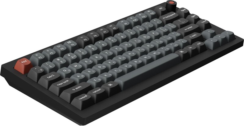 Клавіатура Keychron V1 8K Keychron Super Red Switch Black RGB (V1W-D1-UA)