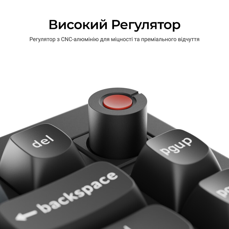 Клавіатура Keychron V1 8K Keychron Super Red Switch Black RGB (V1W-D1-UA)